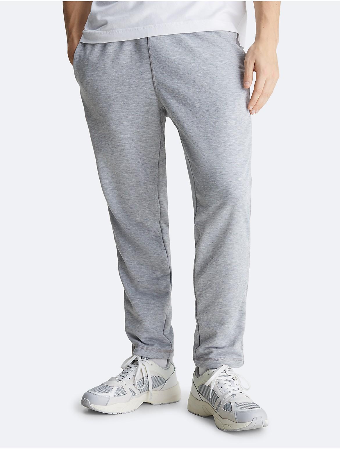 Calvin Klein Mens Logo Tape Knit Sweatpants - Grey - XL Product Image