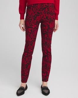 Juliet Floral Sequin Ankle Pants Product Image