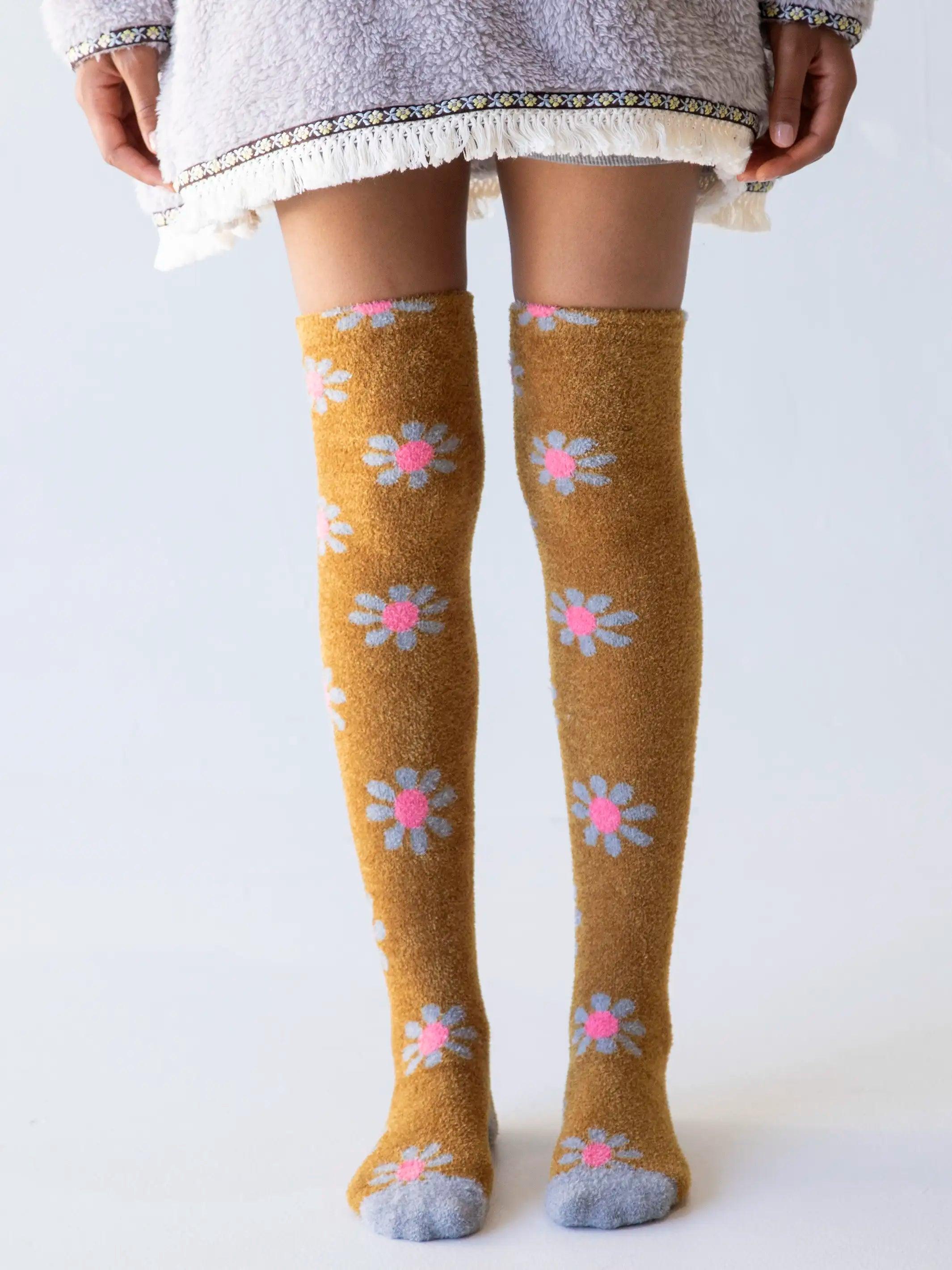 Over-the-Knee Cozy Socks - Daisy Product Image