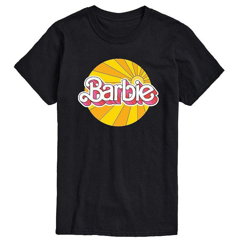 Big & Tall Barbie Sunburst Logo Graphic Tee, Mens Product Image