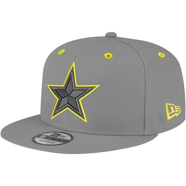 Mens New Era Graphite Dallas Cowboys Volt 9FIFTY Snapback Hat, Dark Grey Product Image