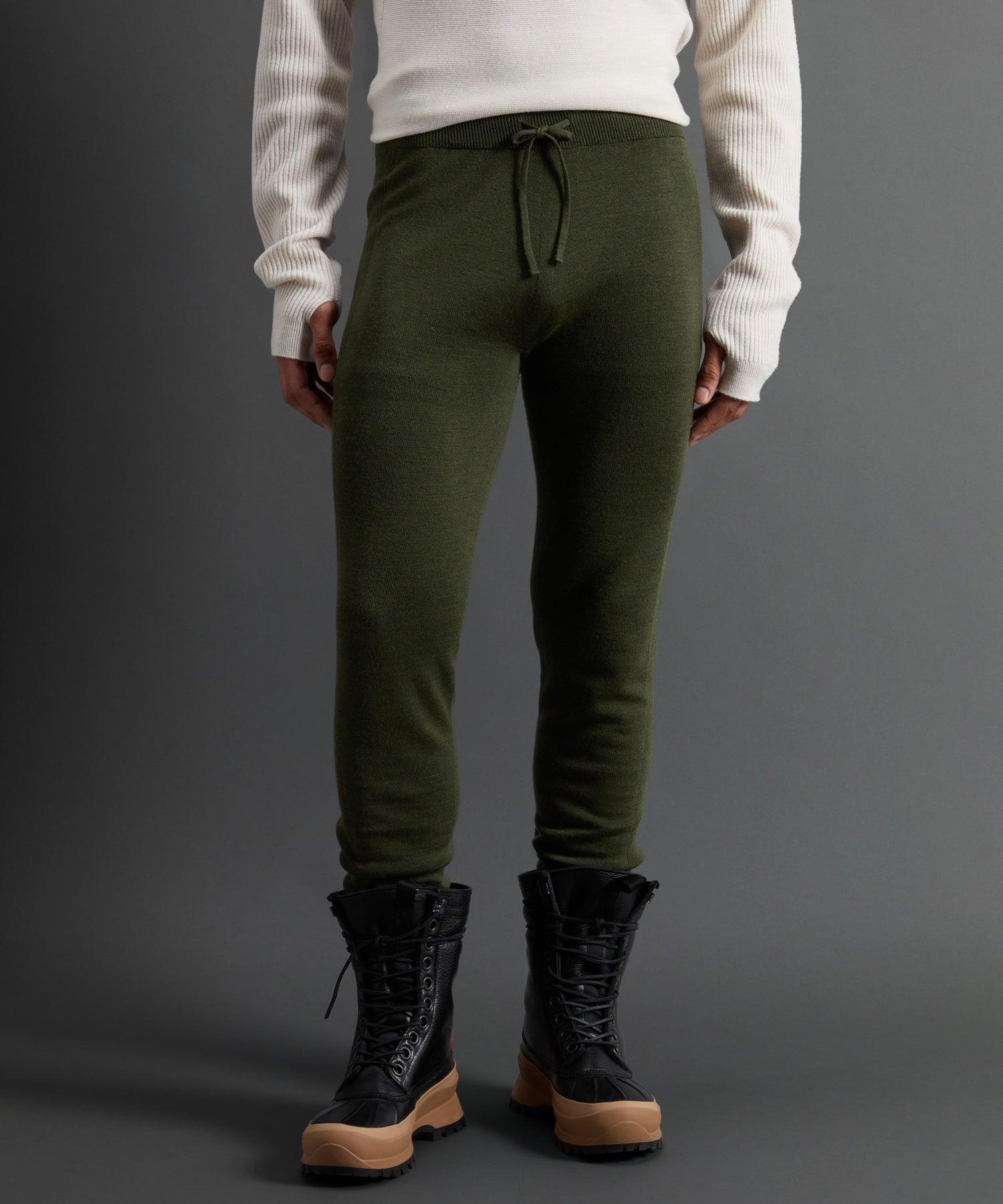 Todd Snyder X Woolrich Technical Merino Long Johns in Olive Male Product Image