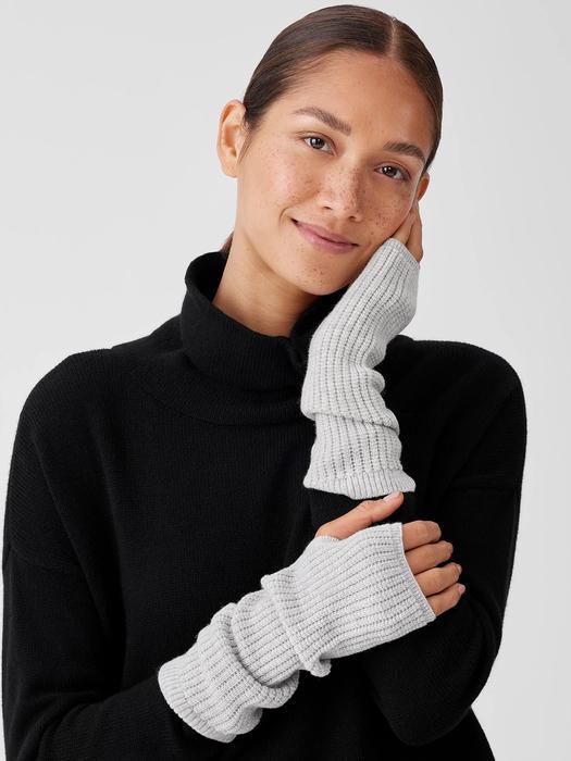 Merino Thermal Rib Glovelettes in Regenerative Wool Product Image