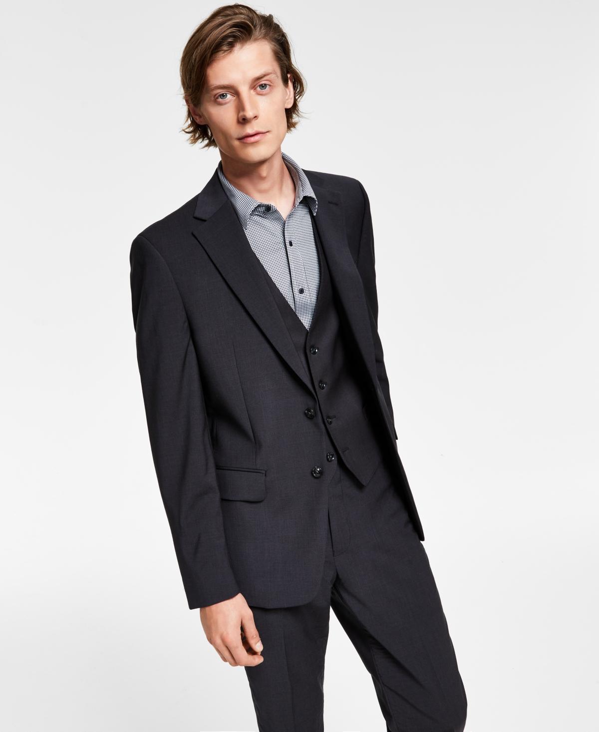 Calvin Klein Mens Slim Fit Navy Suit Jacket - Blue - 40 short Product Image