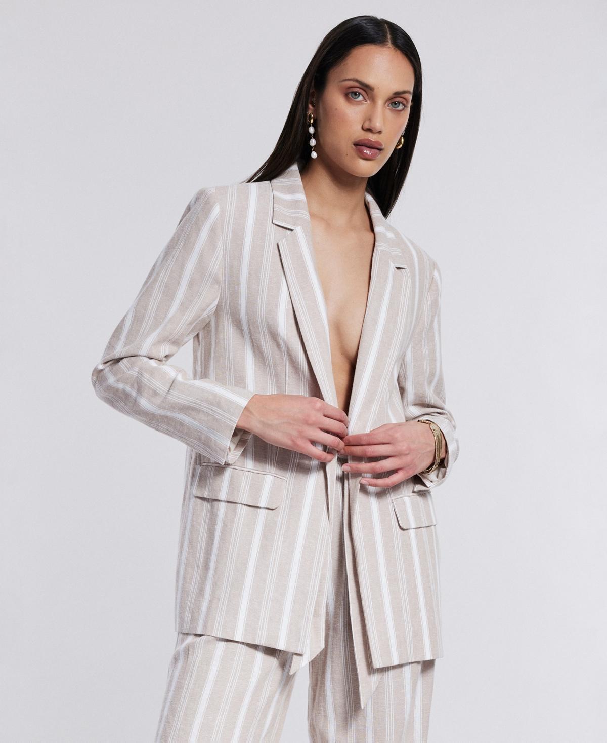 Bcbg New York Womens Open-Front Notch-Lapel Blazer Product Image