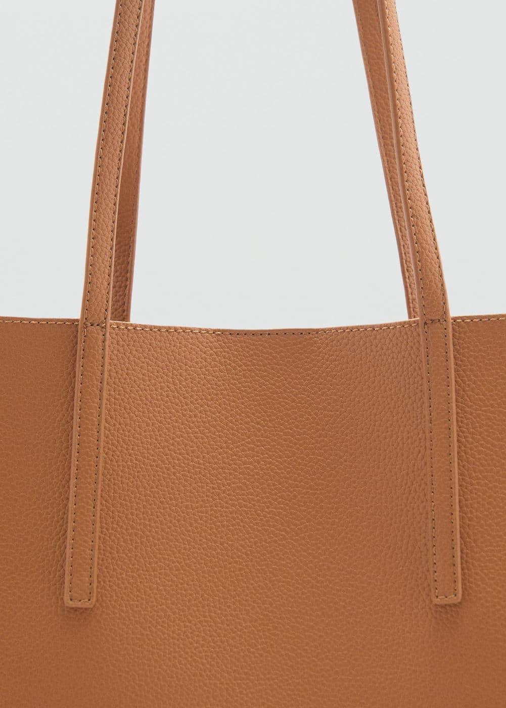 MANGO - Pebbled effect shopper bag - One size - Women Product Image