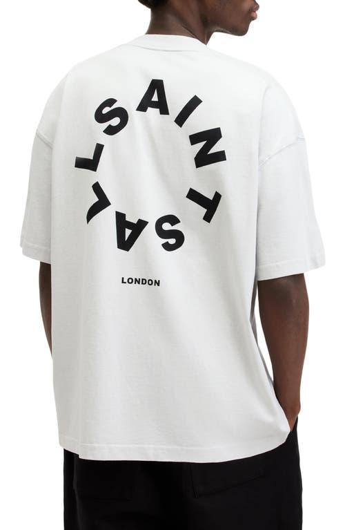 ALLSAINTS Tierra Graphic Logo Tee In Cool Grey Product Image