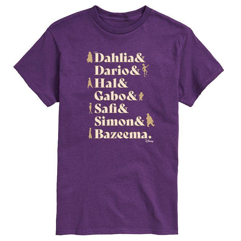 Disneys Wish Big & Tall Dahlia Dario Hal Gabo Safi Simon Bazeema Graphic Tee, Mens Blue Product Image