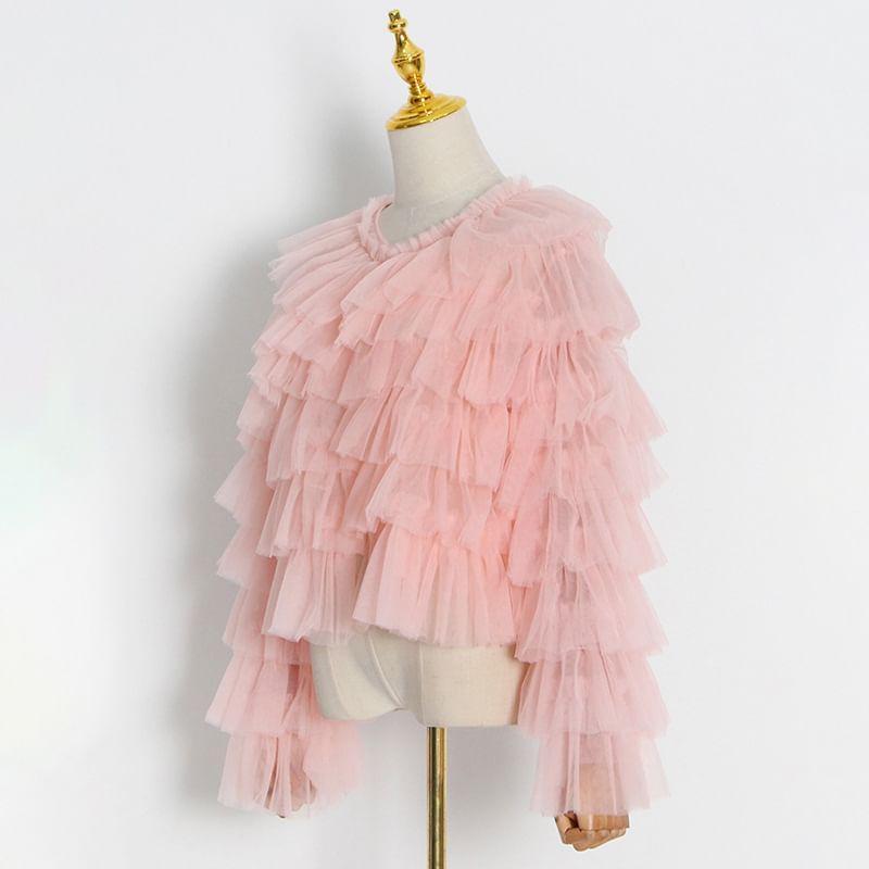 Mesh Ruffle Jacket Product Image