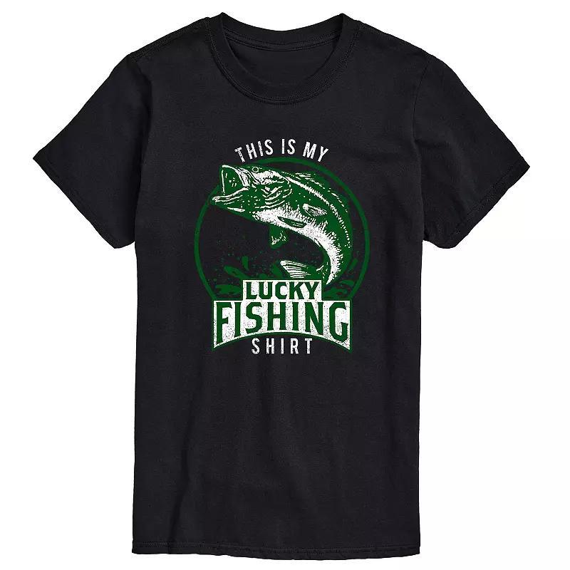 Big & Tall Lucky Fishing Shirt Graphic Tee, Mens Product Image