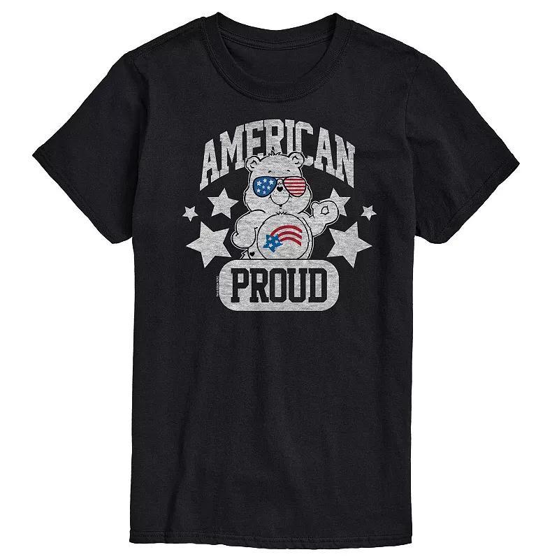 Mens Care Bears American Proud Graphic Tee Product Image