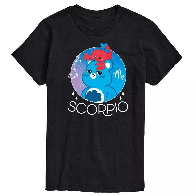 Mens Care Bears Scorpio Graphic Tee Blue Product Image