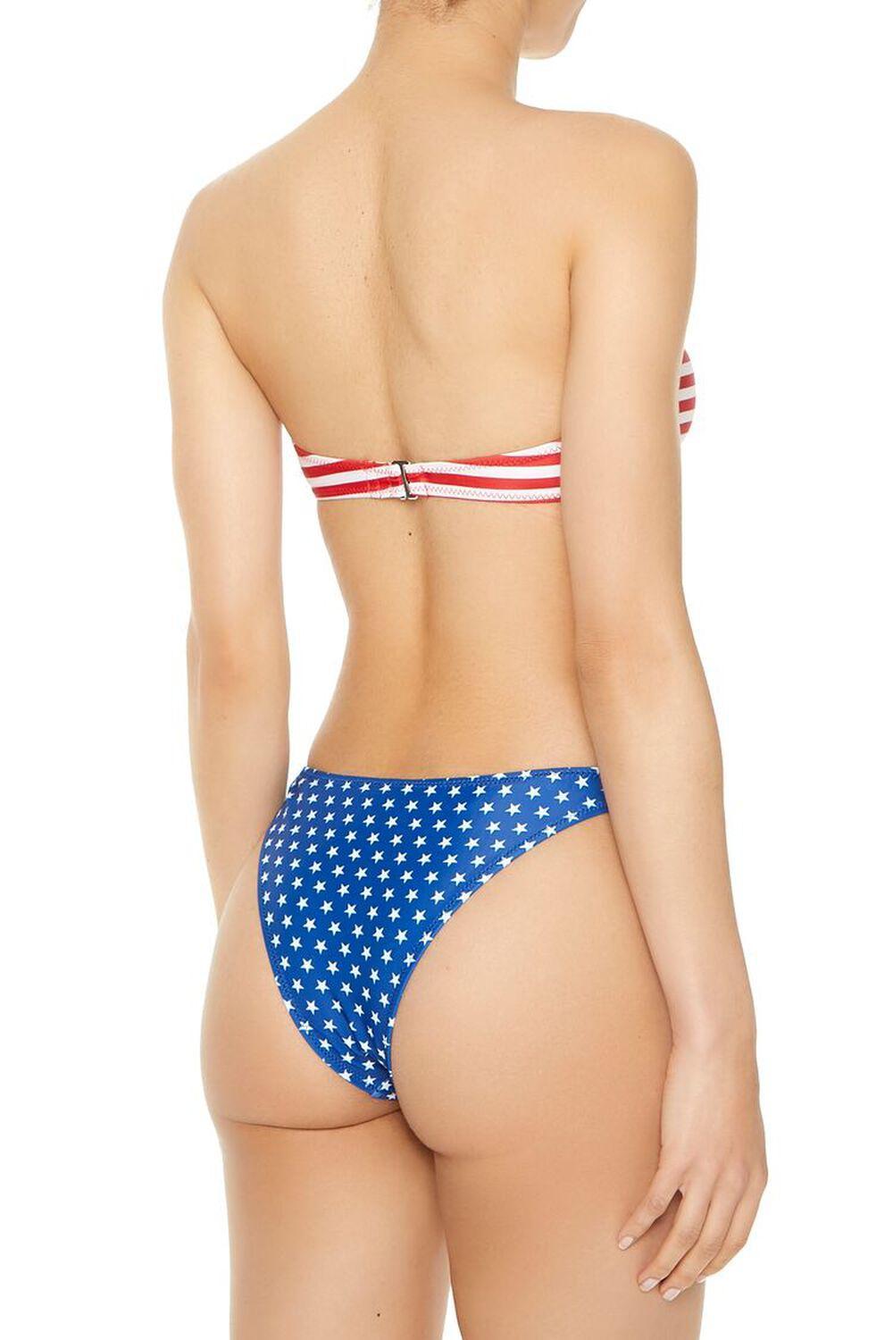 American Flag Bikini Top & Bottoms Set | Forever 21 Product Image