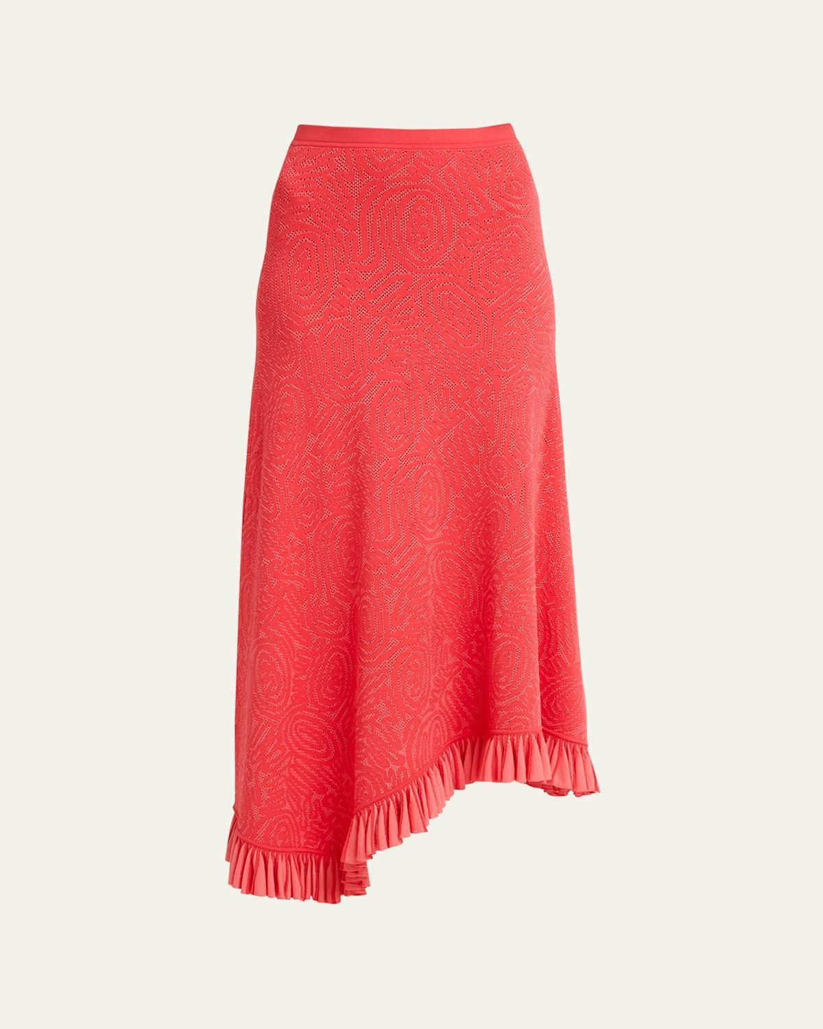 Ulla Johnson Josephine Eyelet Ruffle Maxi Skirt Product Image