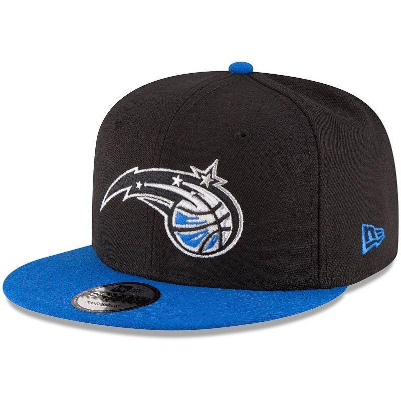 Mens New Era Black/Royal Orlando Magic Two-Tone 9FIFTY Adjustable Hat Product Image