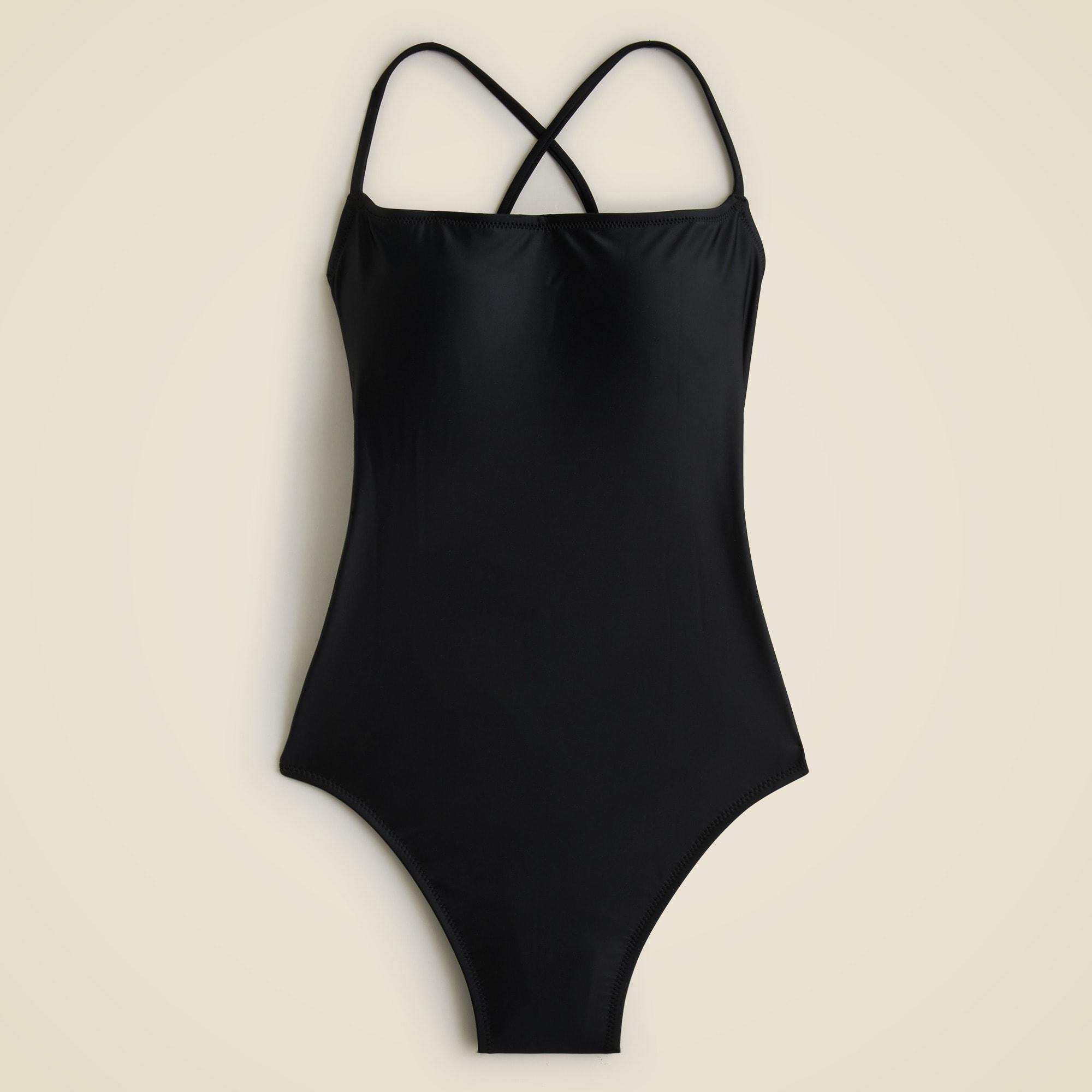 Strappy squareneck one-piece swimsuit Product Image