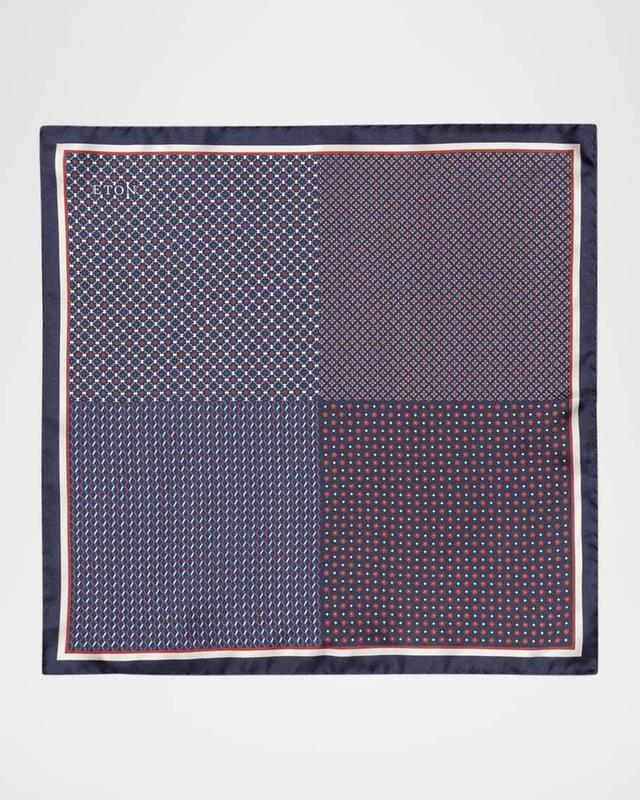 Men's Four-Sided Silk Pocket Square Product Image