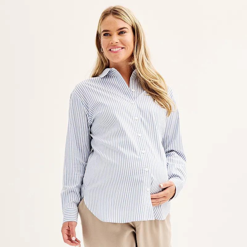 Maternity Sonoma Goods For Life Button Down Shirt, Womens Product Image