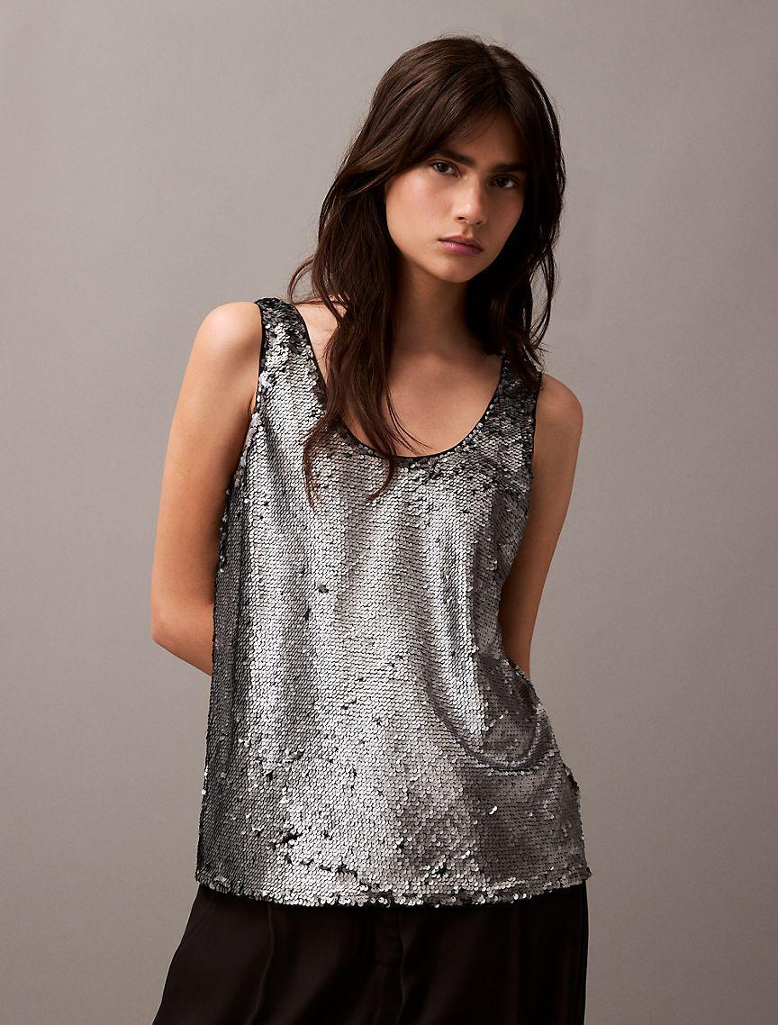 Sequin Tank Top Product Image