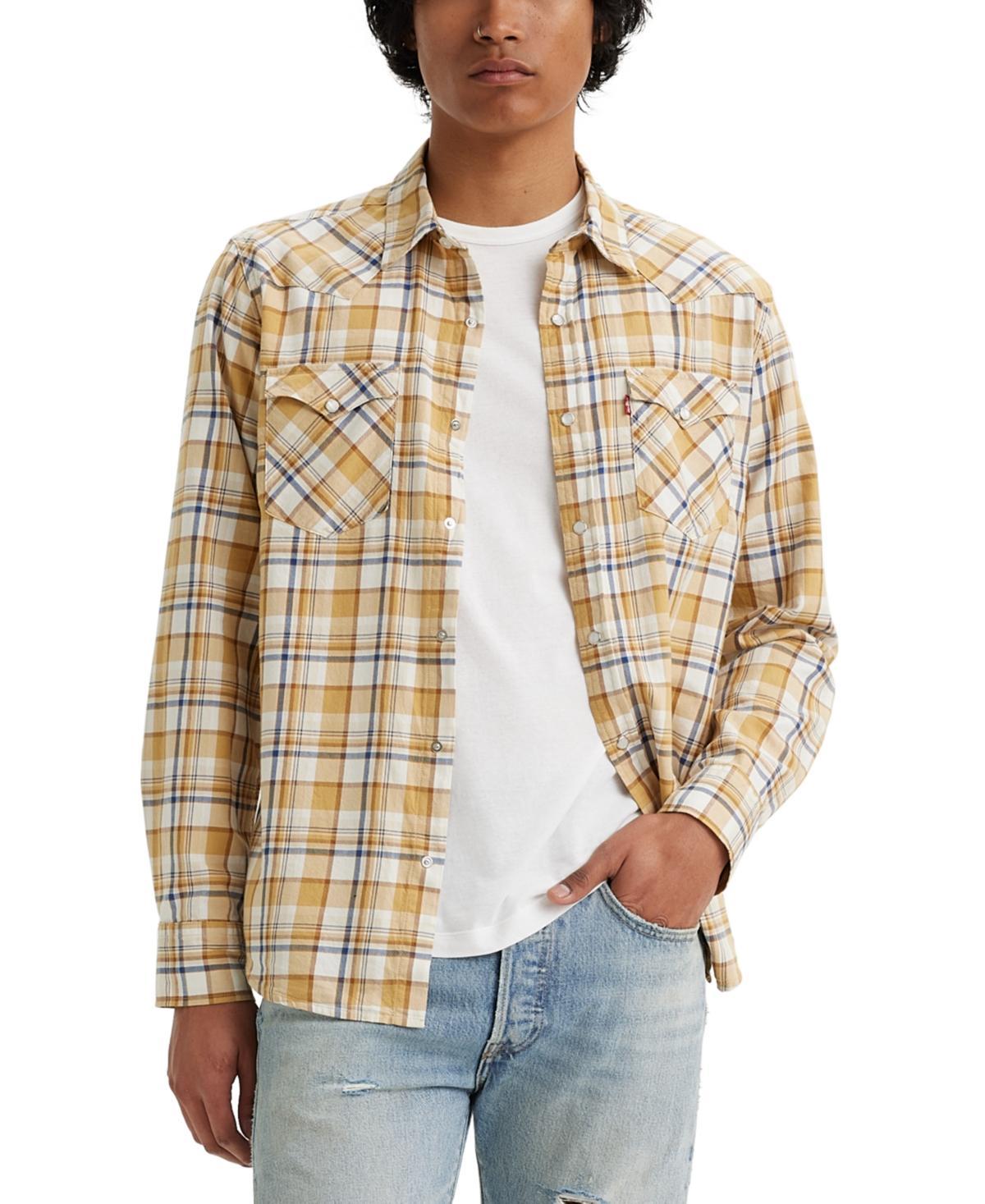 Levis Long Sleeve Plaid Western Shirt Product Image