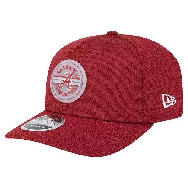 Mens New Era Crimson Alabama Crimson Tide Patched 9SEVENTY Stretch-Snap Adjustable Hat Product Image