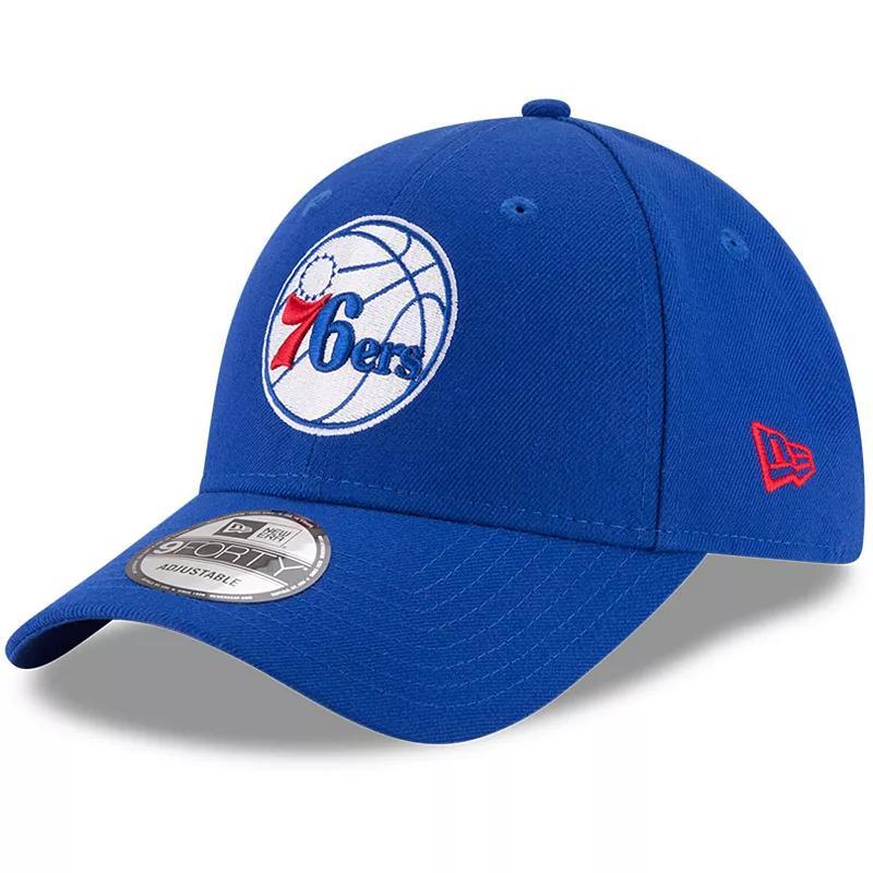 Mens New Era Royal Philadelphia 76ers Official Team Color 9FORTY Adjustable Hat Product Image