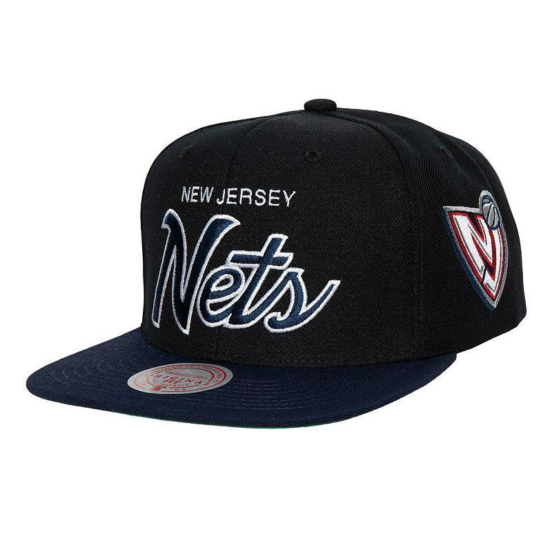 Mens Mitchell & Ness New Jersey Nets Hardwood Classics MVP Team Script 2.0 Snapback Hat Product Image