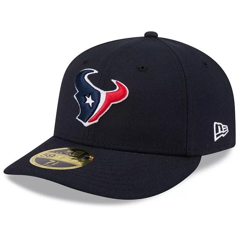 Mens New Era Houston Texans Omaha Low Profile 59FIFTY Fitted Hat Blue Product Image