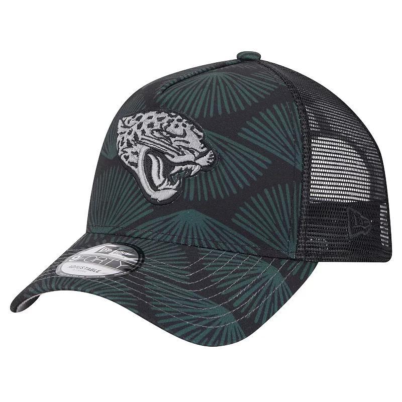 Mens New Era Jacksonville Jaguars Agave Trucker 9FORTY Adjustable Hat Product Image