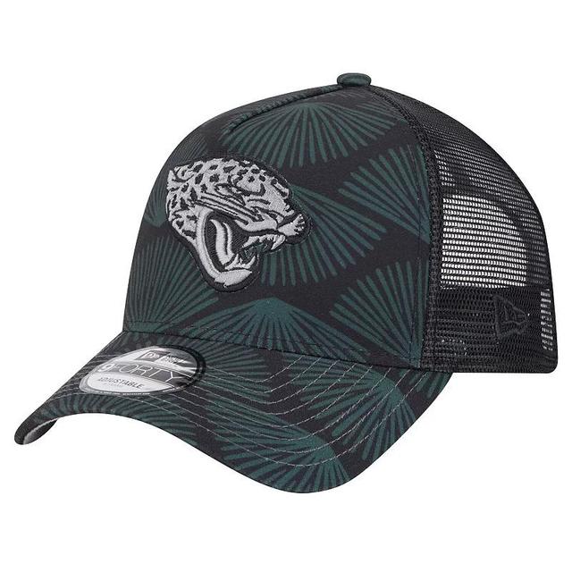 Mens New Era Jacksonville Jaguars Agave Trucker 9FORTY Adjustable Hat Product Image