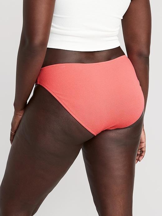 Low-Rise Classic Pucker Bikini Swim Bottoms Product Image