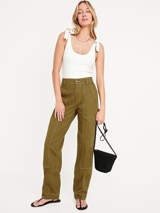 High-Waisted Utility Pants Product Image