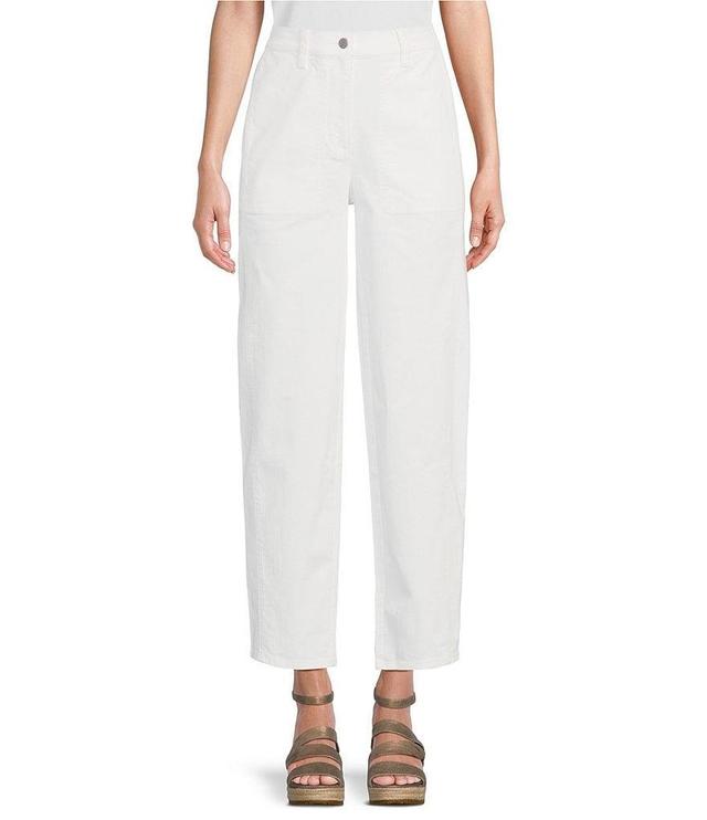 Eileen Fisher Stretch Organic Cotton Pull-On Lantern Ankle Pants Product Image