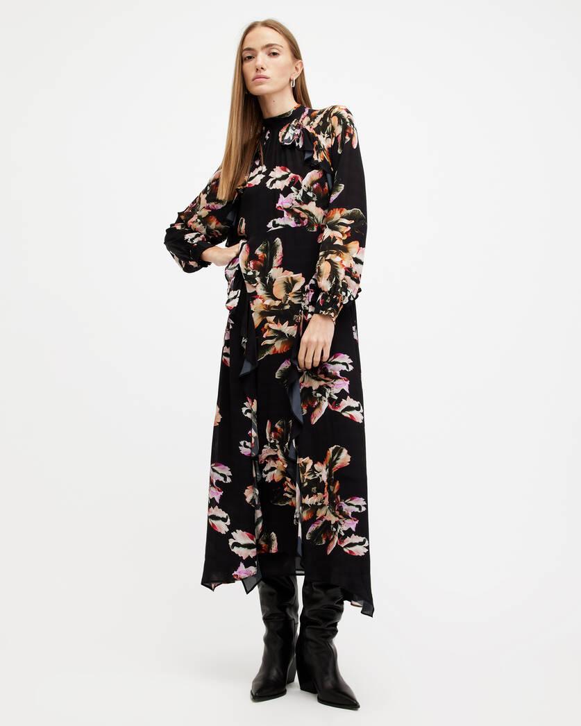 Jessica Floral Print Ruffle Maxi Dress Product Image