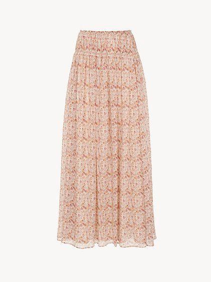 Gathered maxi skirt Product Image