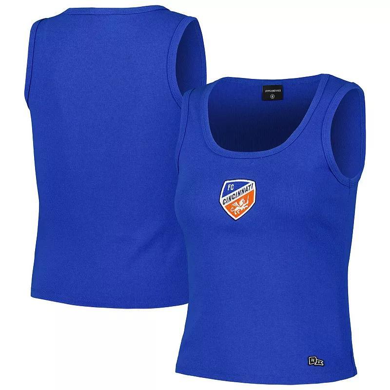 Womens Hype and Vice Royal FC Cincinnati Scoop Neck MVP Tank Top Product Image