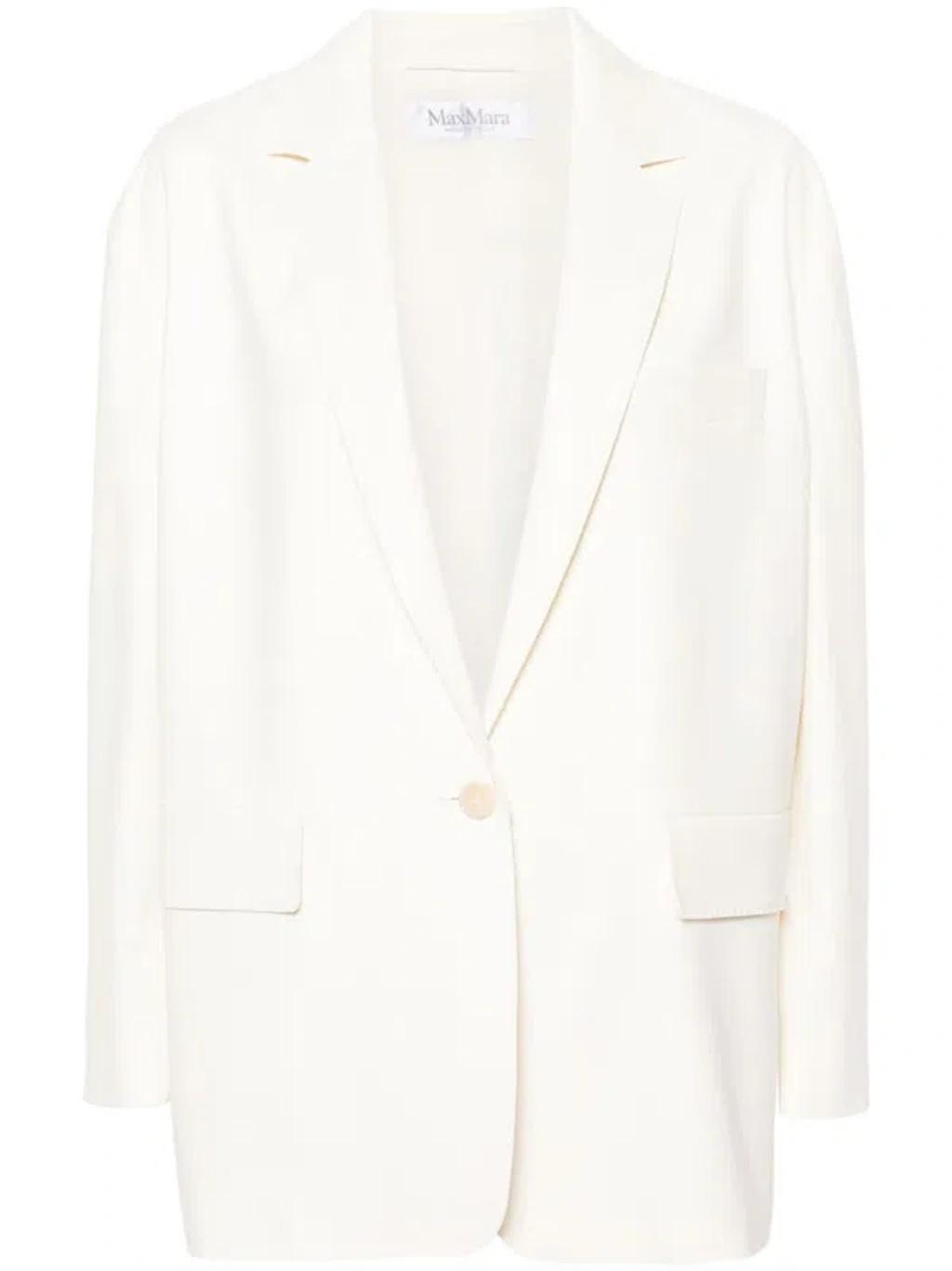 MAX MARA Monica Oversized Blazer In Neutrals Product Image