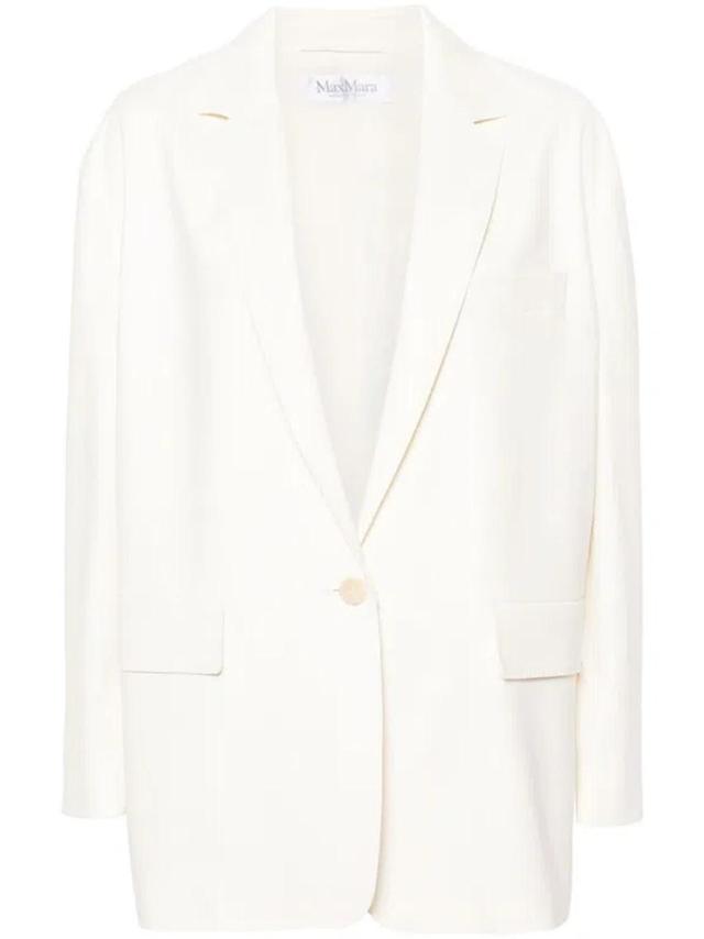 MAX MARA Monica Oversized Blazer In Neutrals Product Image