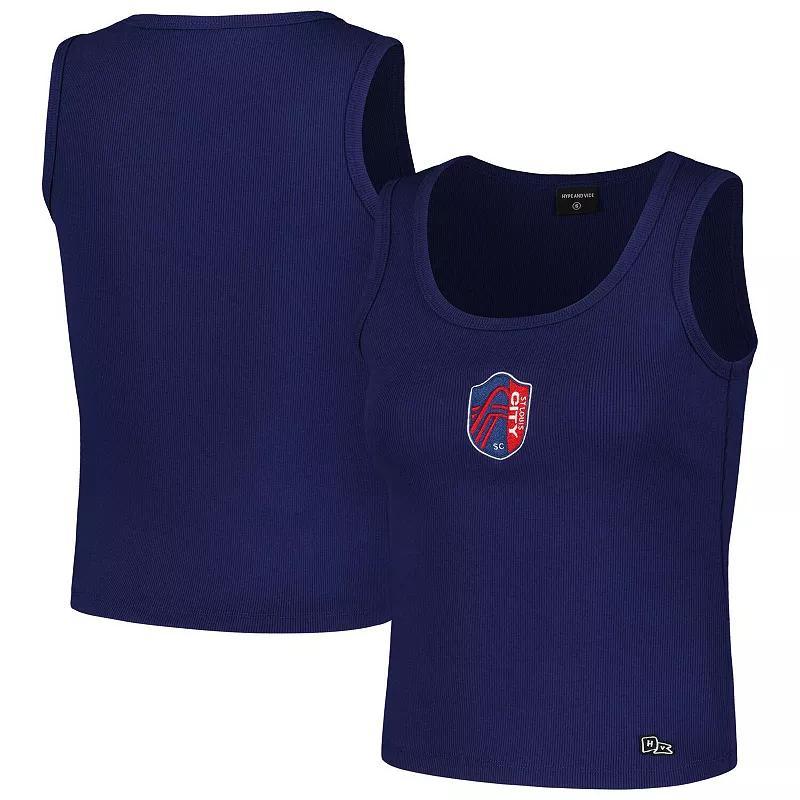 Womens Hype and Vice Navy St. Louis City SC Scoop Neck MVP Tank Top Slc Blue Product Image