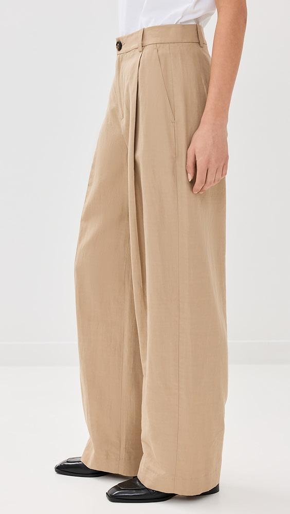 Vince High Waisted Casual Tailored Wide Leg Pants | Shopbop Product Image