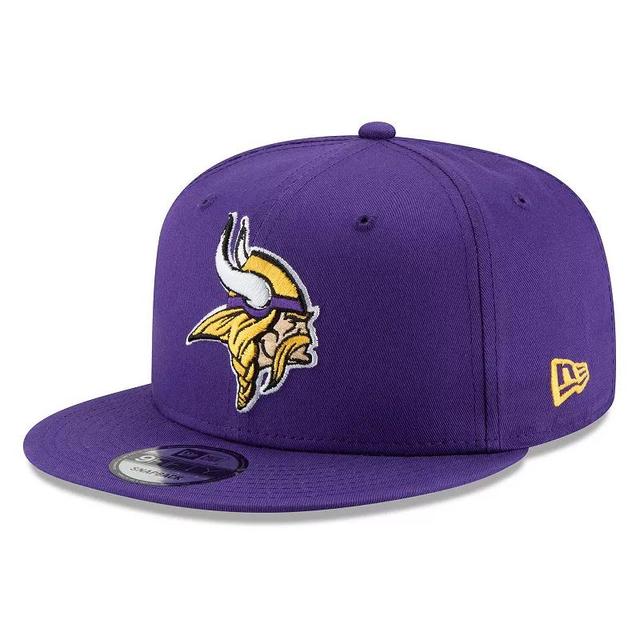 Mens New Era Purple Minnesota Vikings Basic 9FIFTY Adjustable Snapback Hat Product Image