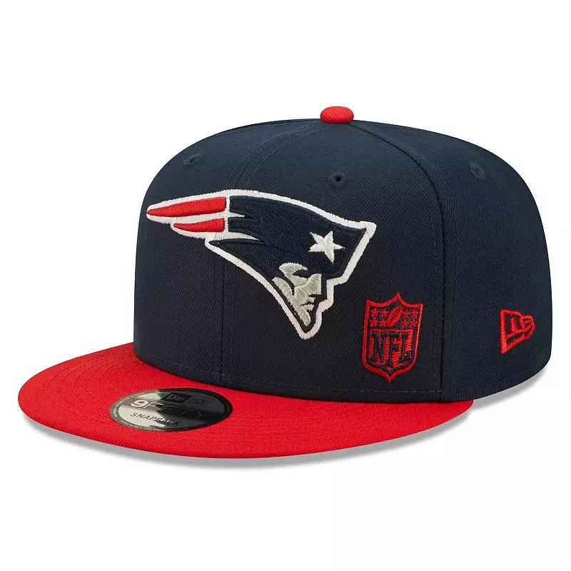 Mens New Era Navy/Red New England Patriots Flawless 9FIFTY Snapback Hat, PAT Blue Product Image