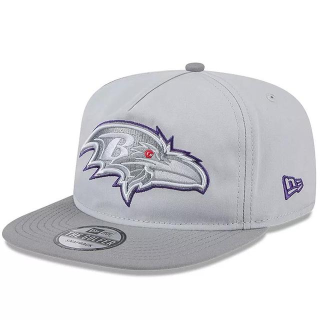 Mens New Era Gray Baltimore Ravens 2024 NFL Training Camp Golfer Snapback Hat Product Image