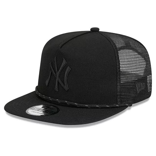 Mens New Era New York Yankees Black Meshback Golfer Snapback Hat Product Image