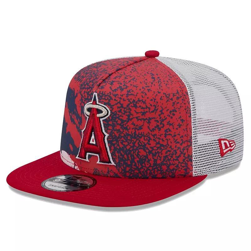 Mens New Era Los Angeles Angels Court Sport 9FIFTY Snapback Hat Product Image