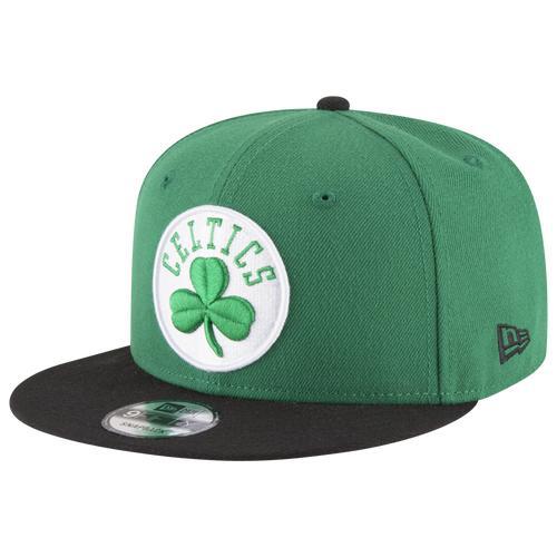 Mens Kelly Green and Black Boston Celtics 2-Tone 9FIFTY Adjustable Snapback Hat - Kelly Green Product Image