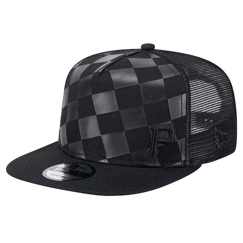 Mens New Era Pittsburgh Pirates Score Check 9FIFTY A-Frame Trucker Snapback Hat Product Image