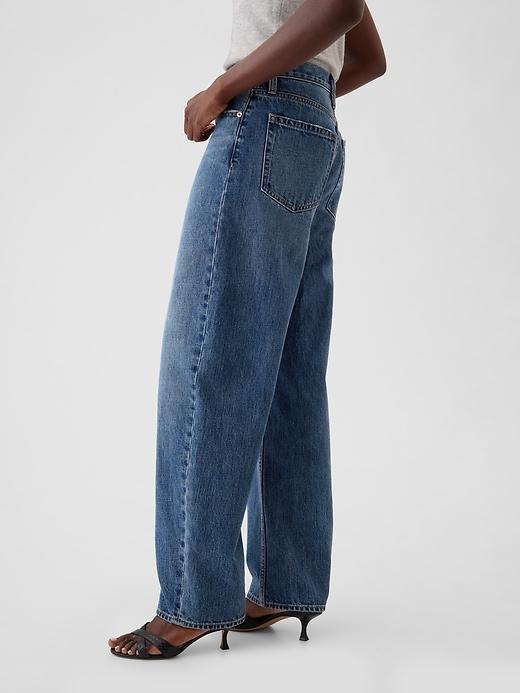 High Rise Barrel Jeans Product Image