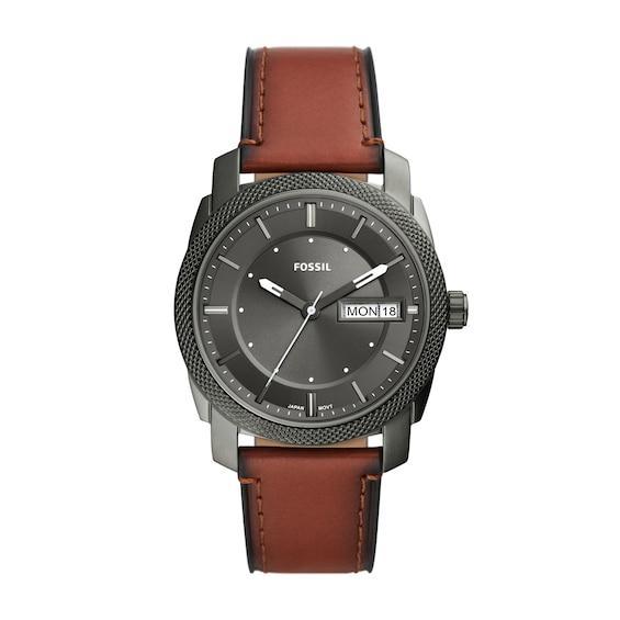 Fossil Machine Leather Strap Watch, 42mm Product Image