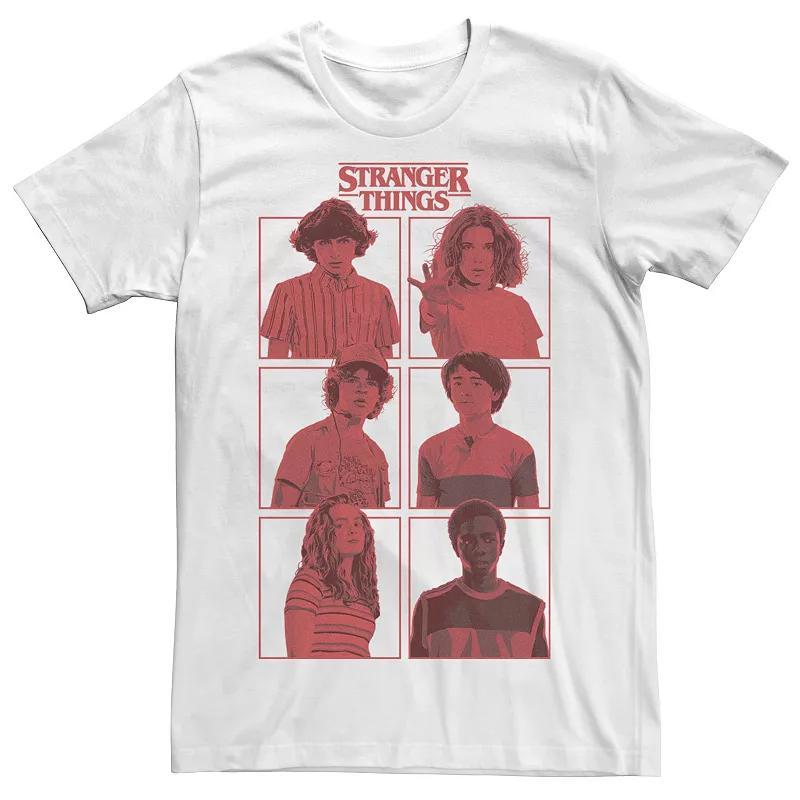 Mens Stranger Things Group Shot Red Box Up Tee Product Image